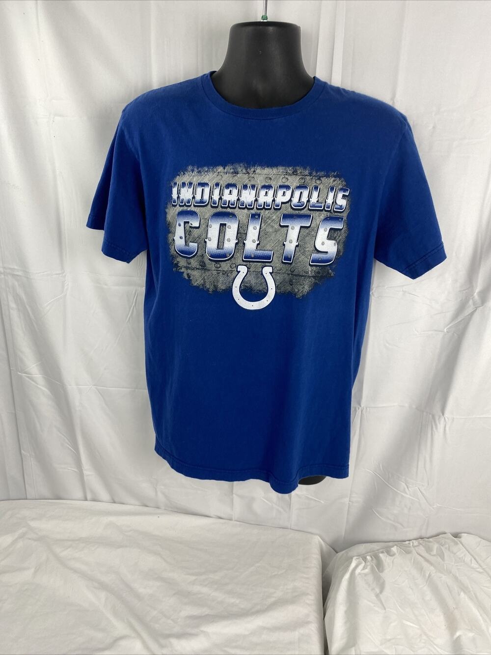 Majestic Indianapolis Colts Size L Shirt Blue